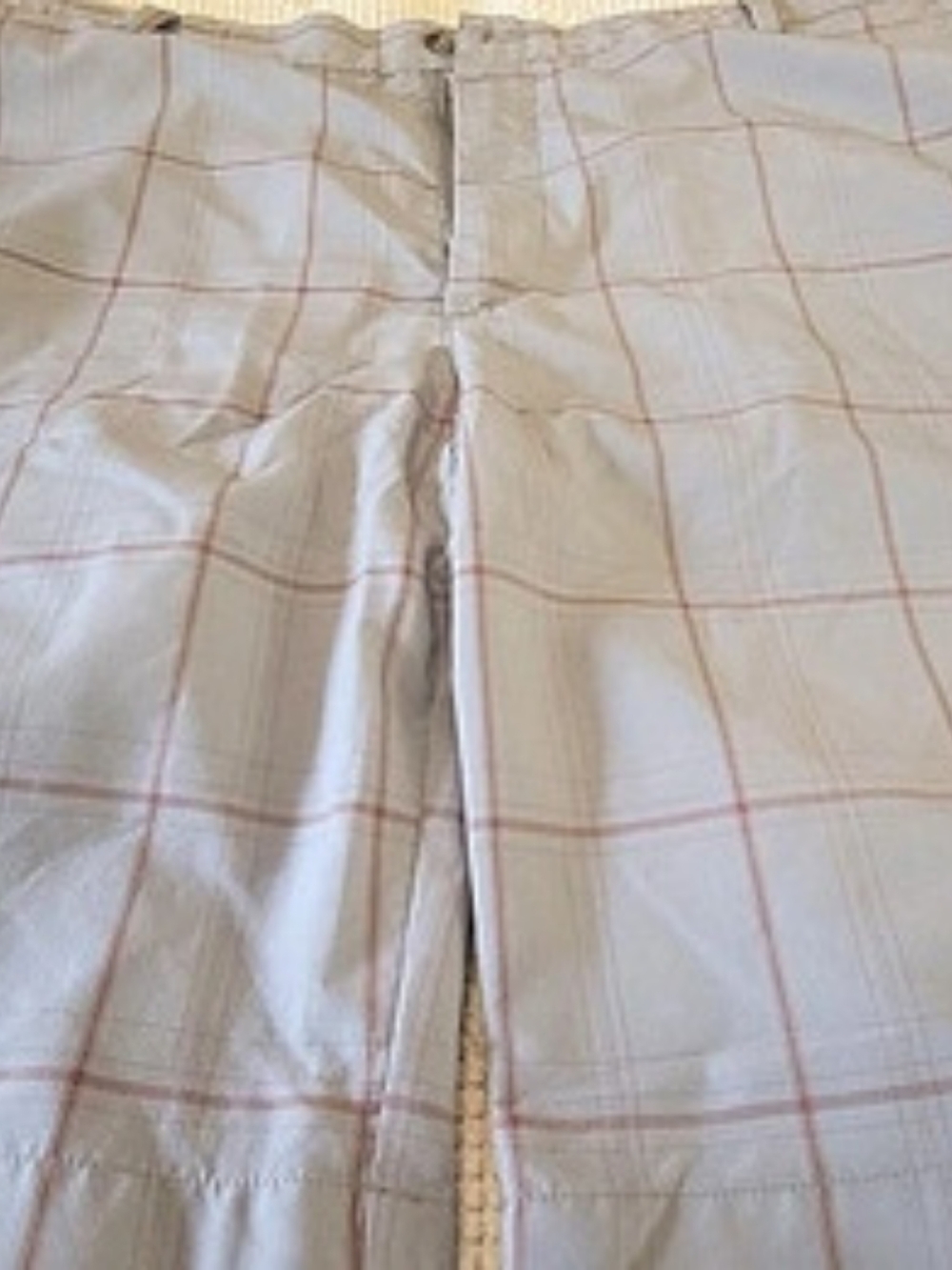 PING Plaid Flat Front Golf Shorts Size 38 Like New
